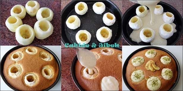 Elmalı dolgulu kekin yapılışı