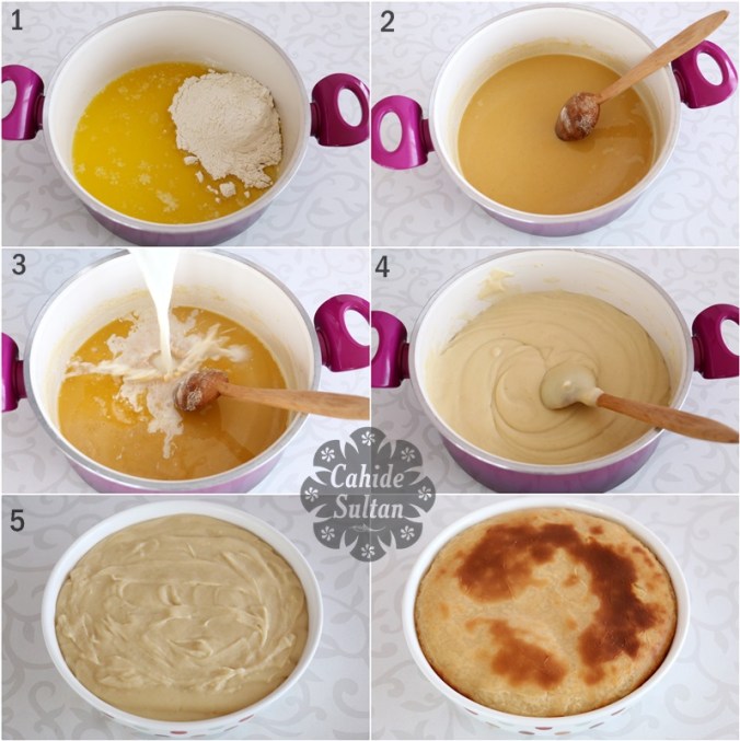 süt helvası yapımı