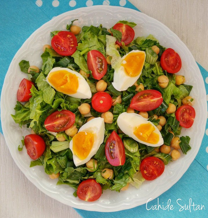 nohutlu diyet salata